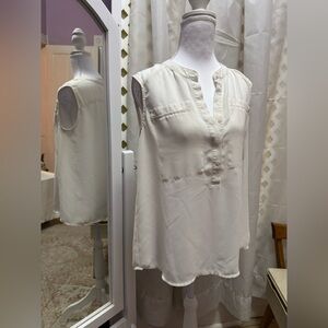 Joe Fresh Ivory Button-Front Blouse